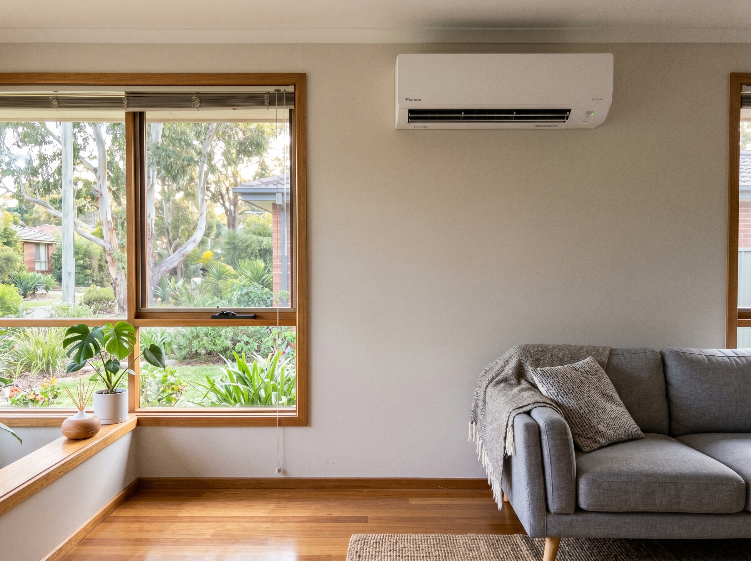 Split system air conditioning installation